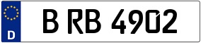 Trailer License Plate